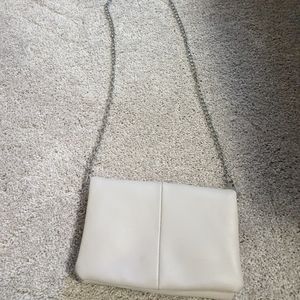 Cute Grey Crossbody/Shoulder Bag, detachable chain, can be used as a clutch